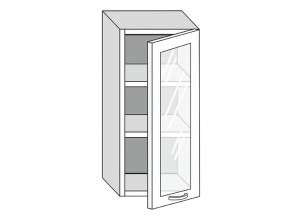 19.40.3 Шкаф настенный (h=913) на 400мм с 1-ой стекл. дверцей в Сатке - satka.магазин96.com | фото