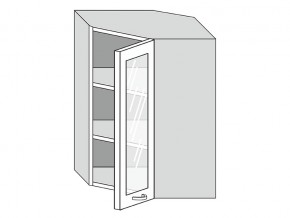 19.60.3у Шкаф настенный (h=913) угловой на 600мм со стекл. дверцей в Сатке - satka.магазин96.com | фото