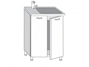 2.60.2м Шкаф-стол на 600мм под врезную мойку с 2-мя дверцами в Сатке - satka.магазин96.com | фото