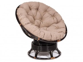 Кресло-качалка Papasan w 23/01 B с подушкой Antique brown, экошерсть Коричневый в Сатке - satka.магазин96.com | фото