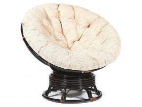 Кресло-качалка Papasan w 23/01 B с подушкой Antique brown, ткань Старт в Сатке - satka.магазин96.com | фото