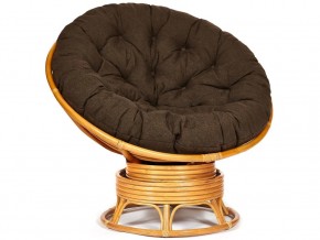 Кресло-качалка Papasan w 23/01 B с подушкой Honey, ткань Коричневый в Сатке - satka.магазин96.com | фото