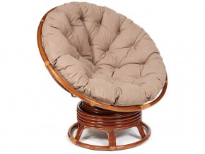 Кресло-качалка Papasan w 23/01 B с подушкой Pecan, экошерсть Коричневый в Сатке - satka.магазин96.com | фото