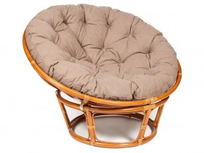 Кресло Papasan 23/01 W с подушкой Cognac, экошерсть Коричневый в Сатке - satka.магазин96.com | фото