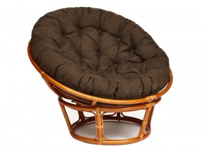 Кресло Papasan 23/01 W с подушкой Cognac, ткань Коричневый в Сатке - satka.магазин96.com | фото