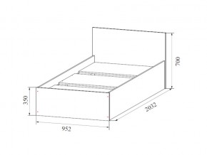 Кровать одинарная (Без матраца 0,9*2,0) в Сатке - satka.магазин96.com | фото