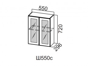 Ш550с/720 Шкаф навесной 550/720 (со стеклом) в Сатке - satka.магазин96.com | фото