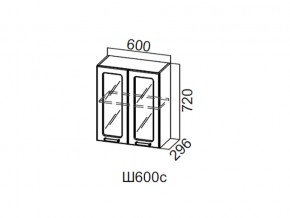 Ш600с/720 Шкаф навесной 600/720 (со стеклом) в Сатке - satka.магазин96.com | фото