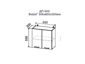 Шкаф верхний ДП600мм с 2-мя дверками в Сатке - satka.магазин96.com | фото